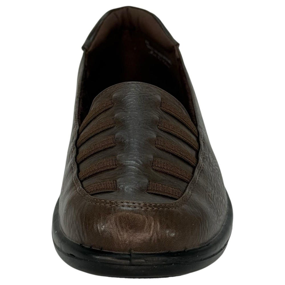Easy Street Genesis Brown Burnished Faux Leather Womens Loafers Size 8N - Picture 6 of 13